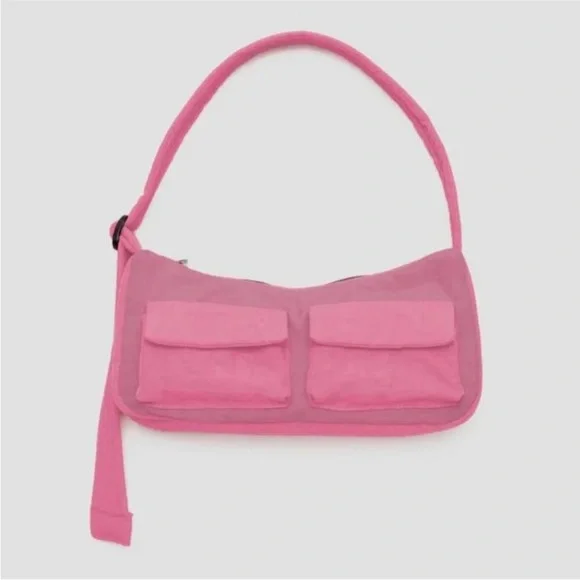 Baggu Cargo Shoulder Bag in Azalea Pink - Picture 6 of 8